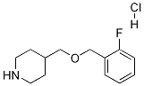 4-([(2-Fluorobenzyl)oxy]methyl)piperidine hydrochloride Structure,614731-80-5Structure