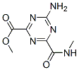 4-Amino-6-[(methylamino)carbonyl ]-1,3,5-triazine-2-carboxylic acid methyl ester Structure,61481-39-8Structure