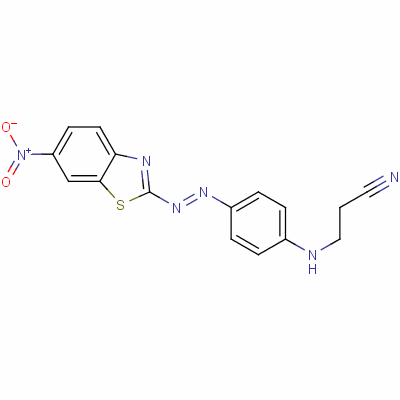 3-[[4-[(6-Nitrobenzothiazol-2-yl)azo]phenyl ]amino]propiononitrile Structure,61488-76-4Structure