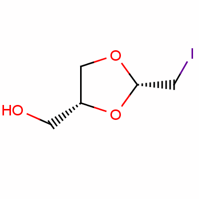 Cis-2-(iodomethyl)-1,3-dioxolane-4-methanol Structure,61508-55-2Structure