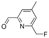 2-Pyridinecarboxaldehyde, 6-(fluoromethyl)-4-methyl-(9ci) Structure,615580-34-2Structure