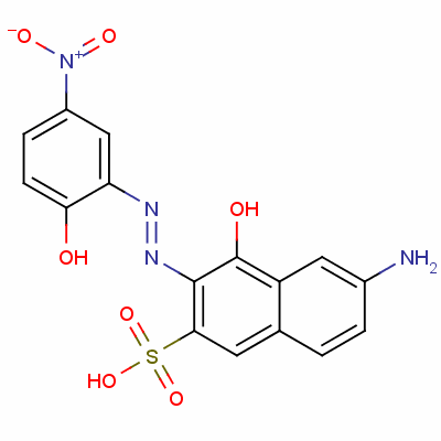 6-Amino-4-hydroxy-3-[(2-hydroxy-5-nitrophenyl)azo]naphthalene-2-sulphonic acid Structure,61631-90-1Structure