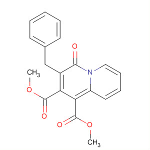 4-Oxo-3-phenylmethyl-4h-quinolizine-1,2-dicarboxylic acid dimethyl ester Structure,61656-77-7Structure