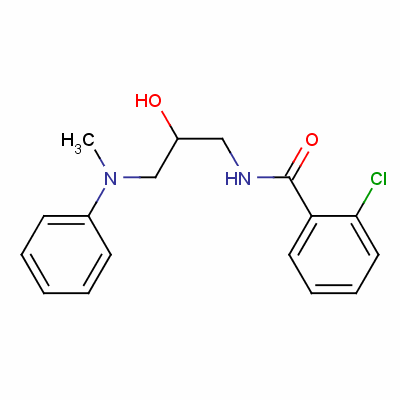 2-Chloro-n-[2-hydroxy-3-(methylphenylamino)propyl ]benzamide Structure,61677-60-9Structure