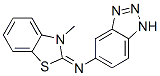 5-[(3-Methylbenzothiazol-2-ylidene)amino]-1h-benzotriazole Structure,61681-34-3Structure