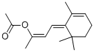 4-(2,6,6-Trimethyl-2-cyclohexen-1-ylidene)-2-acetoxybut-2-ene Structure,61693-39-8Structure