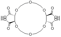 (+)-(18-Crown-6)-2,3,11,12-tetracarboxylic acid Structure,61696-54-6Structure