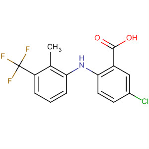 Benzoic acid,5-chloro-2-[[2-methyl-3-(trifluoromethyl)phenyl ]amino]- Structure,61708-30-3Structure