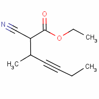 Ethyl 2-cyano-3-methylhept-4-ynoate Structure,61791-94-4Structure