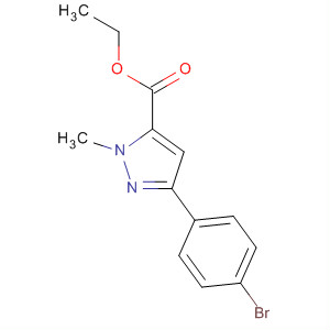 Ethyl 3-(4-bromophenyl)-1-methyl-1h-pyrazole-5-carboxylate Structure,618070-50-1Structure