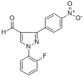 1-(2-Fluorophenyl)-3-(4-nitrophenyl)-1h-pyrazole-4-carbaldehyde Structure,618101-78-3Structure