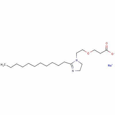 3-[2-(4,5-二氫-2-十一基-1H-咪唑-1-基)乙氧基]丙酸鈉結(jié)構(gòu)式_61901-02-8結(jié)構(gòu)式