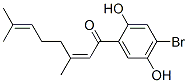 (Z)-1-(4-bromo-2,5-dihydroxyphenyl)-3,7-dimethyl-2,6-octadien-1-one Structure,62008-13-3Structure