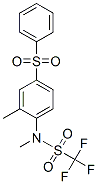 Trifluoro-n-methyl-n-[2-methyl-4-(phenylsulfonyl)phenyl]methanesulfonamide Structure,62059-53-4Structure