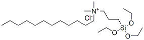 Dodecyldimethyl [3-(triethoxysilyl)propyl]ammonium chloride Structure,62077-89-8Structure