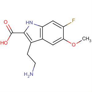 3-(2-Aminoethyl)-6-fluoro-5-methoxy-1h-indole-2-carboxylic acid Structure,62106-04-1Structure