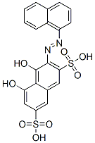 4,5-Dihydroxy-3-(1-naphthalenylazo)-2,7-naphthalenedisulfonic acid Structure,62106-17-6Structure