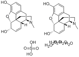 Morphine hemi[sulfate pentahydrate] Structure,6211-15-0Structure