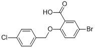 5-Bromo-2-[(4-chlorobenzyl)oxy]benzoic acid Structure,62176-36-7Structure