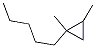 1,2-Dimethyl-1-pentylcyclopropane Structure,62238-04-4Structure