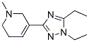 (9CI)-3-(1,5-二乙基-1H-1,2,4-噻唑-3-基)-1,2,5,6-四氫-1-甲基-吡啶結構式_622403-91-2結構式