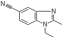 1-乙基-2-甲基-5-氰基苯并咪唑結構式_62306-08-5結構式