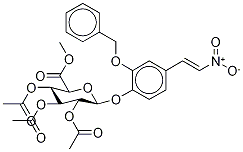 2-Benzyloxy-4-(2-nitroethenyl)phenyl beta-d-glucopyranosiduronic acid methyl ester 2,3,4-triacetate Structure,62346-10-5Structure