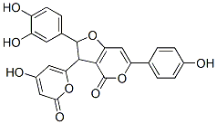 2-(3,4-二羥基苯基)-2,3-二氫-3-(4-羥基-2-氧代-2H-吡喃-6-基)-6-(4-羥基苯基)-4H-呋喃并[3,2-c]吡喃-4-酮結構式_62350-93-0結構式