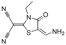 Propanedinitrile, [5-(aminomethylene)-3-ethyl-4-oxo-2-thiazolidinylidene]-(9ci) Structure,623550-82-3Structure