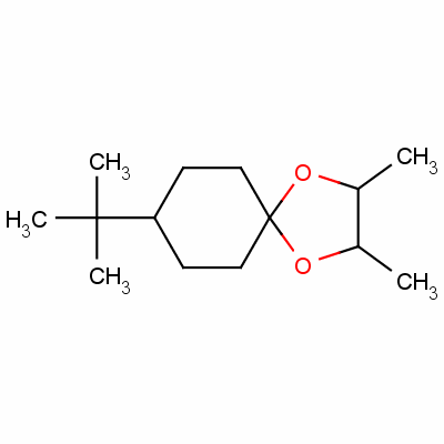 8-(1,1-Dimethylethyl)-2,3-dimethyl-1,4-dioxaspiro[4.5]decane Structure,62406-84-2Structure