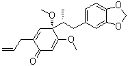 4-[2-(1,3-苯并二氧雜環(huán)戊烯l-5-基)-1-甲基乙基]-4,5-二甲氧基-2-(2-丙烯基)-2,5-環(huán)己二烯-1-酮結(jié)構(gòu)式_62499-71-2結(jié)構(gòu)式