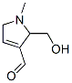 1H-pyrrole-3-carboxaldehyde,2,5-dihydro-2-(hydroxymethyl)-1-methyl- (9ci) Structure,62501-63-7Structure