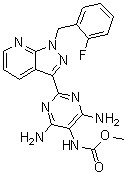 N-[4,6-diamino-2-[1-[(2-fluorophenyl)methyl]-1h-pyrazolo[3,4-b]pyridin-3-yl]-5-pyrimidinyl]-carbamic acid methyl ester Structure,625115-52-8Structure