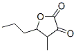 Dihydro-4-methyl-5-propylfuran-2,3-dione Structure,62518-75-6Structure