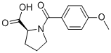 N-(4-methoxybenzoyl)-l-proline Structure,62522-92-3Structure