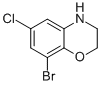 8-Bromo-6-chloro-3,4-dihydro-2h-benzo[1,4]oxazine Structure,625394-67-4Structure