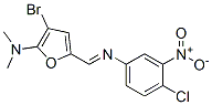  3-溴-5-[[(4-氯-3-硝基苯基)亞氨基]甲基]-N,N-二甲基-2-呋喃胺結(jié)構(gòu)式_625397-39-9結(jié)構(gòu)式