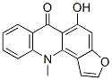 5-Hydroxy-11-methylfuro[2,3-c]acridin-6(11h)-one Structure,62541-22-4Structure