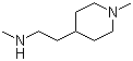 4-Piperidineethanamine,n,1-dimethyl-(9ci) Structure,625438-09-7Structure