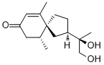 [2R-[2ALPHA(R*),5ALPHA(R*)]]-2-(1,2-二羥基-1-甲基乙基)-6,10-二甲基螺[4.5]癸-6-烯-8-酮結(jié)構(gòu)式_62574-30-5結(jié)構(gòu)式