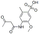 4-[(1,3-Dioxybutyl)amino]-5-methoxy-2-methyl-benzenesulfonic acid Structure,62592-39-6Structure