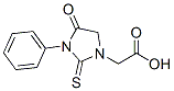 4-Oxo-3-phenyl-2-thioxoimidazolidine-1-acetic acid Structure,62609-86-3Structure