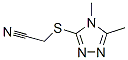 Acetonitrile, [(4,5-dimethyl-4h-1,2,4-triazol-3-yl)thio]-(9ci) Structure,626227-15-4Structure