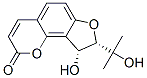 (8S,9r)-8,9-dihydro-9-hydroxy-8-(1-hydroxy-1-methylethyl)-2h-furo[2,3-h]-1-benzopyran-2-one Structure,62624-87-7Structure