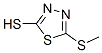 5-Methylthio-1,3,4-thiadiazole-2-thiol Structure,6264-40-0Structure