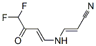 2-Propenenitrile, 3-[(4,4-difluoro-3-oxo-1-butenyl)amino]-(9ci) Structure,627086-04-8Structure