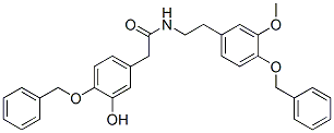 N-2-(4-benzyloxy-3-methoxyphenethyl)-4-benzyloxy-3-hydroxyphenylacetamide Structure,62744-12-1Structure