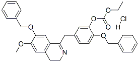 7-Benzyloxy-1-(4-benzyloxy-3-ethoxycarbonyloxybenzyl)-6-methoxy
-3,4-dihydroisoquinoline hydrochloride Structure,62744-14-3Structure