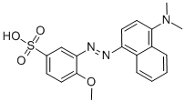 3(4-Dimethylamino-1-naphthylazo)-4-methoxybenzenesulfonic acid Structure,62758-14-9Structure