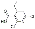 2,6-Dichloro-4-ethylnicotinicacid Structure,62774-91-8Structure